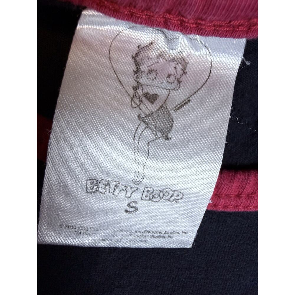 Betty Boop Rare T-Shirt Black Women's Size S 100% Cotton - Picture 6 of 7